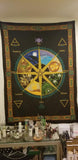 Large Pagan Calendar Cloth Tapestry